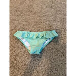 MINNOW swim 7/8 ruffled mint green girls bikini bottoms